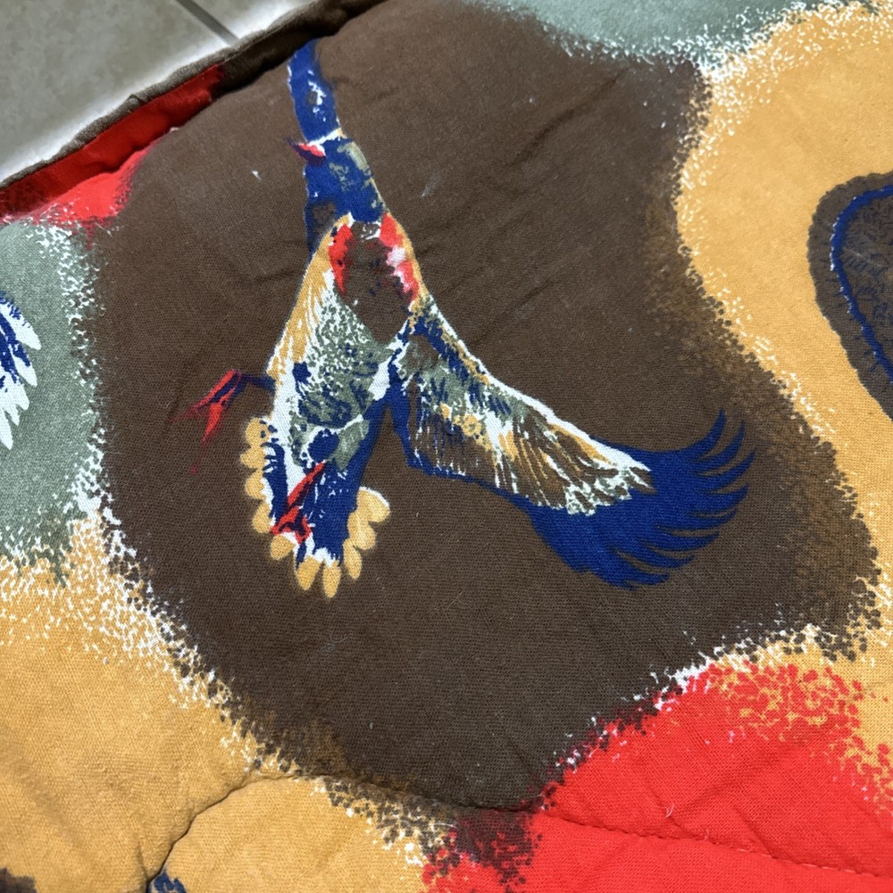 Vintage Emar Sleeping Bag With Ducks & Pheasants