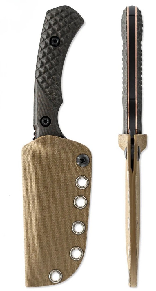Toor Allied Brauler Fixed Blade Knives 3.8" Plain Edge