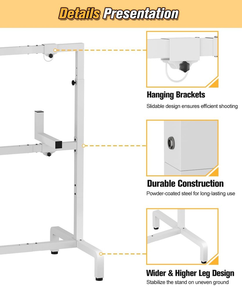 Ardier Adjustable Archery Target Stand, Portable Shooting Target Holder for Foam