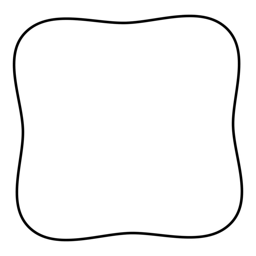 Wavy Square Clay Cutter Shape Set ~ Polymer Crafting Tool ~ Stackable Outline