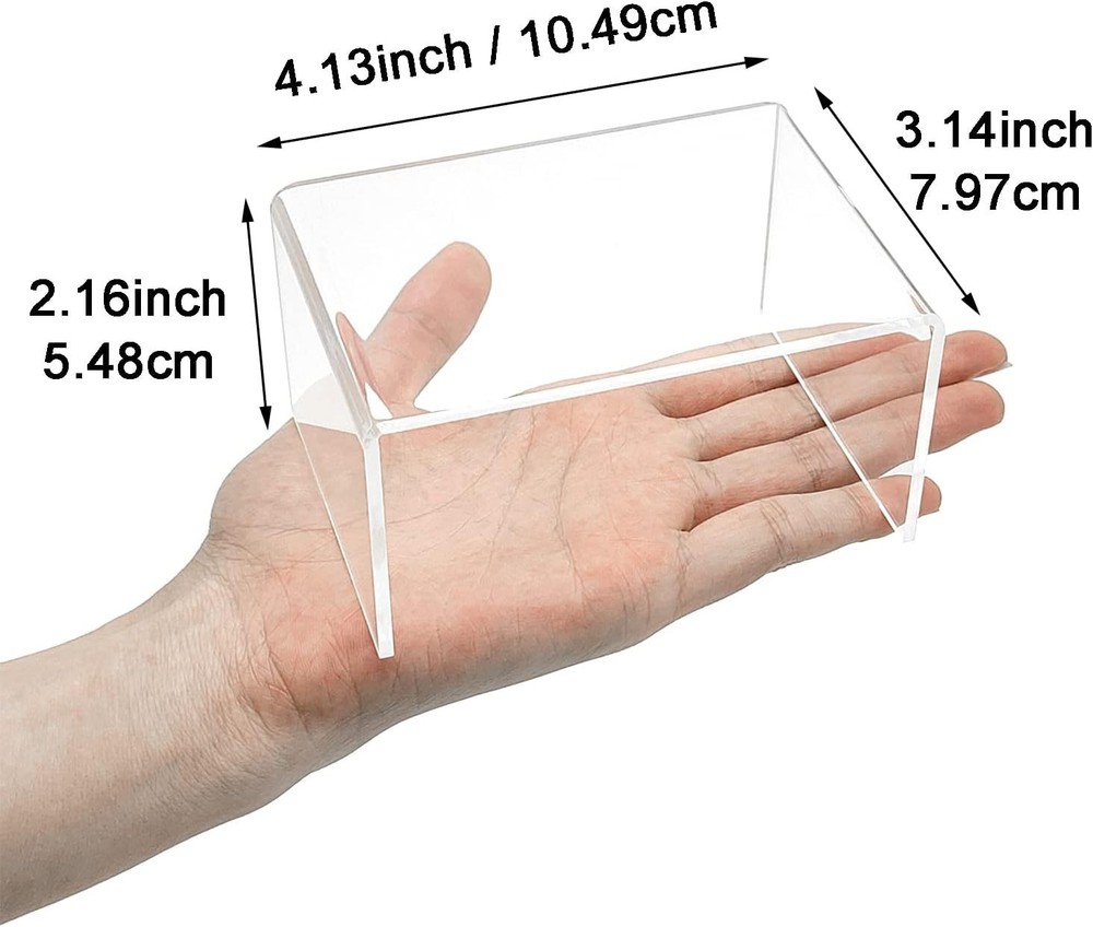 8Pcs Acrylic Display Risers6",5",4" 3" Clear Product Stand,Cupcakes Holder De...