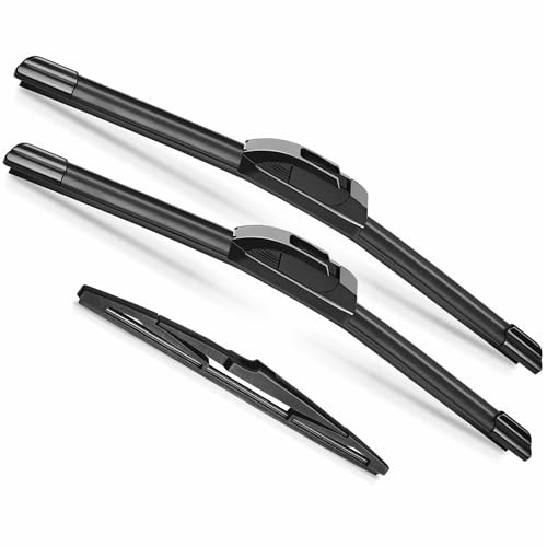 24"+18" Windshield Wipers with 12 Inch Rear Wiper Blade Replacement for Chevy