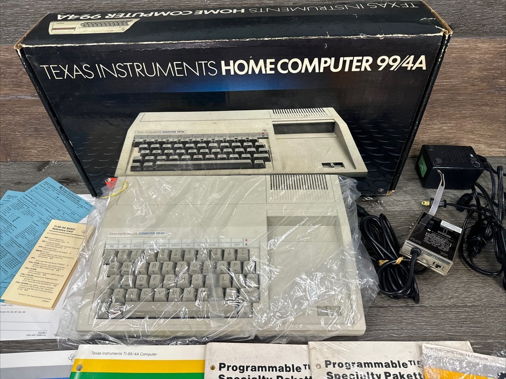 Vintage Texas Instruments TI 99/4A Home Computer In Box