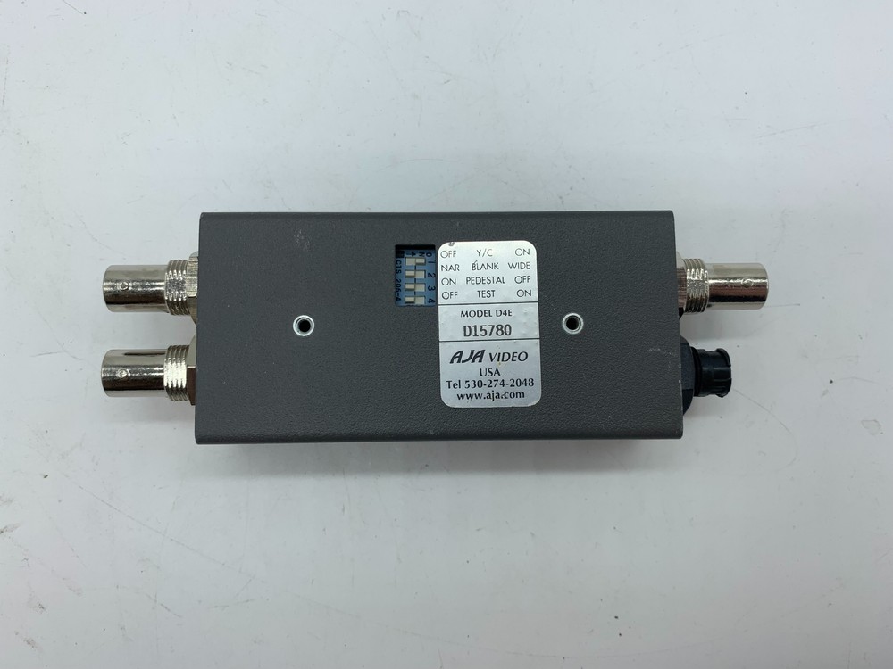 AJA Video Model D4E Serial Digital Encoder No Power Supply FREE SHIPPING
