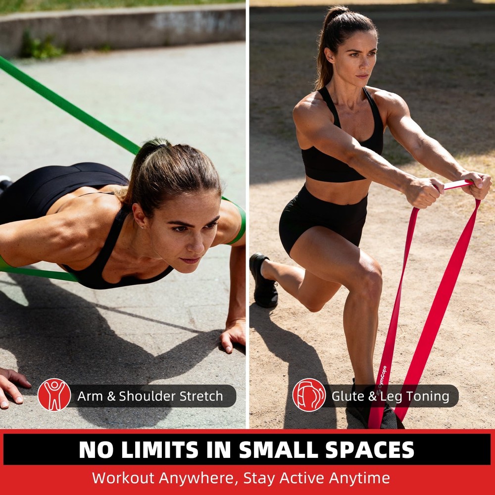 Pull Up Resistance Bands Set (3/4/5 Pack), Heavy Duty Exercise Bands for Men ...