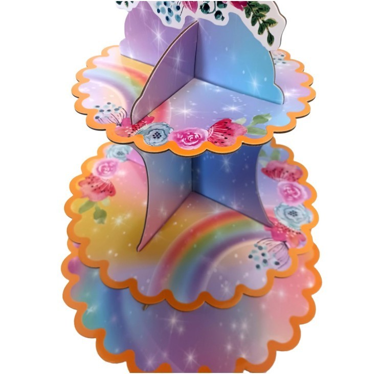 Unicorn Cupcake Stand, 3 Tier Cupcake Stand