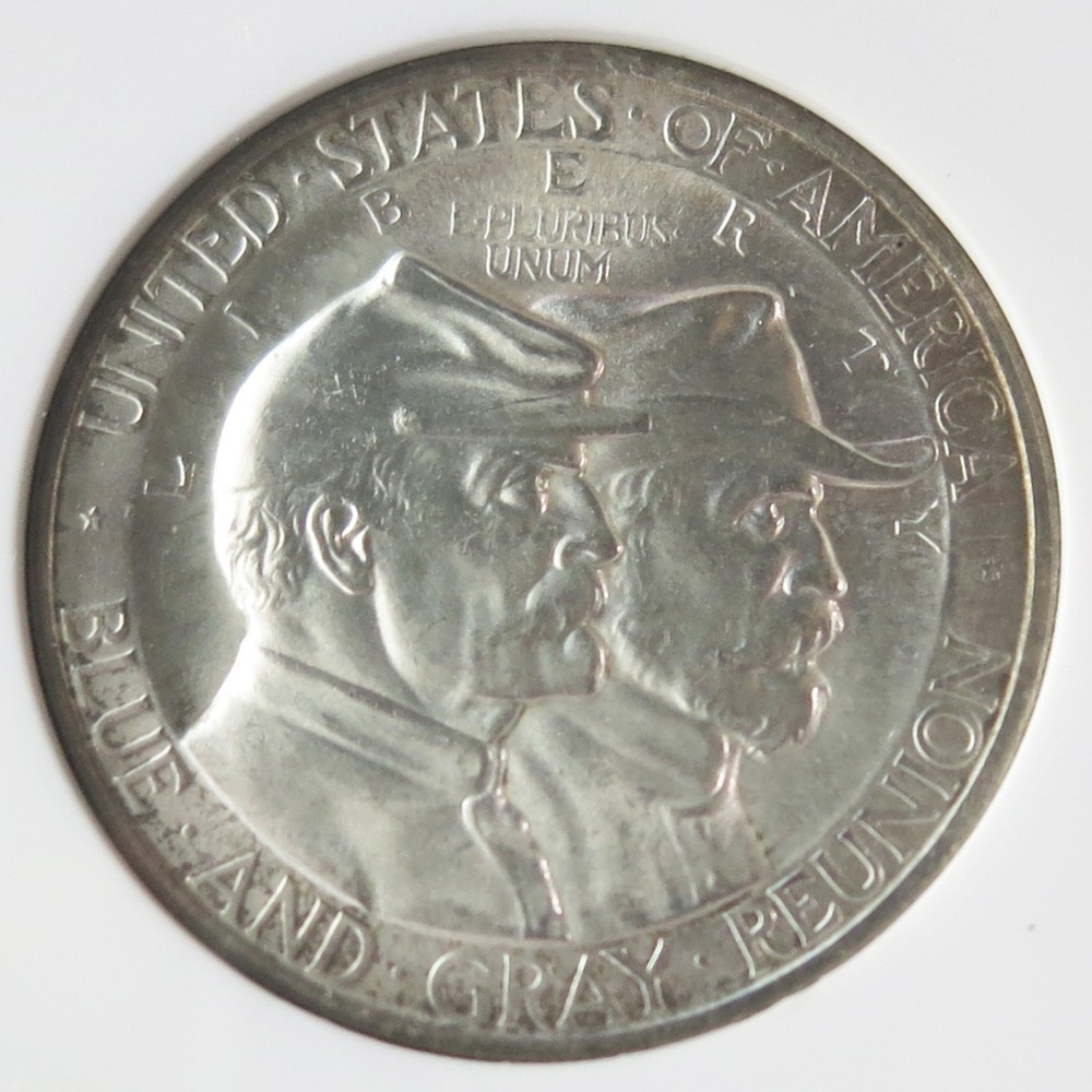 1936 Gettysburg Commemorative Silver Half Dollar 50C - NGC MS64 - Great Luster