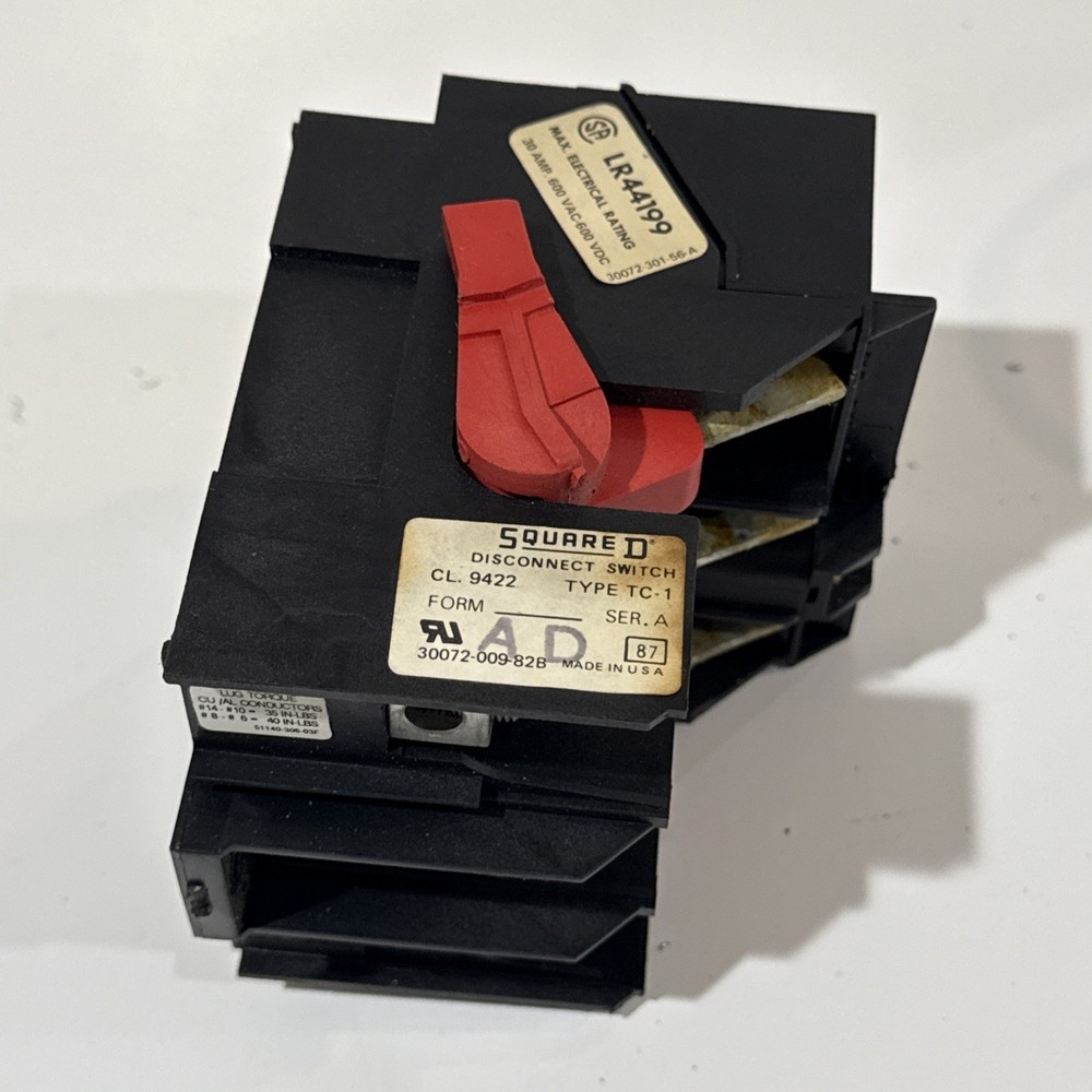 Square D Class 9422 Type TC-1 disconnect switch