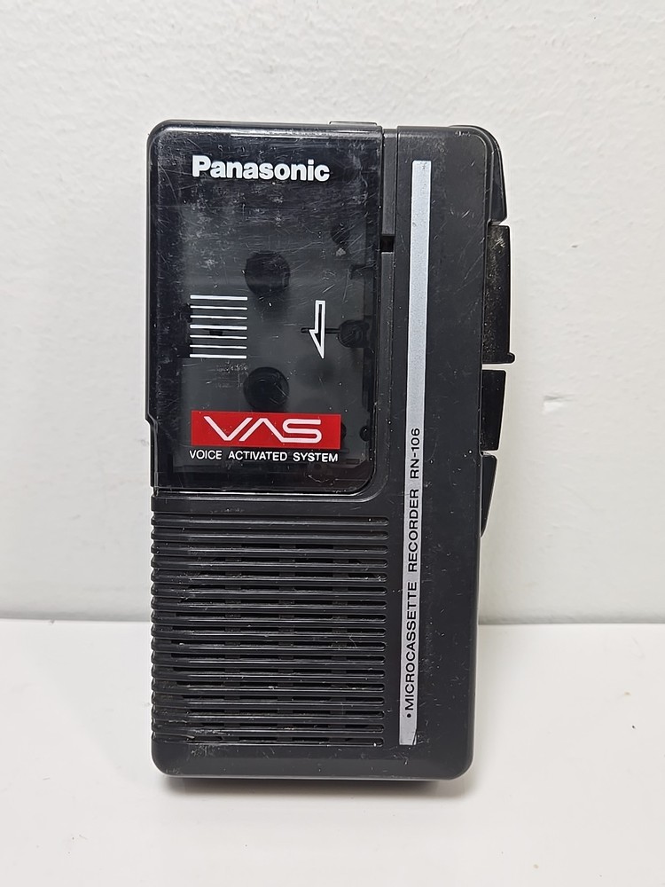 Panasonic RN-106 Black VAS Micro Cassette Recorder Microcassette