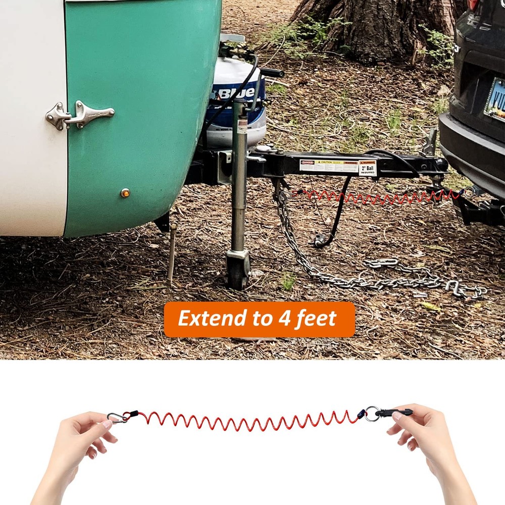 bestune Trailer Breakaway Cable Replacement - 4 Ft