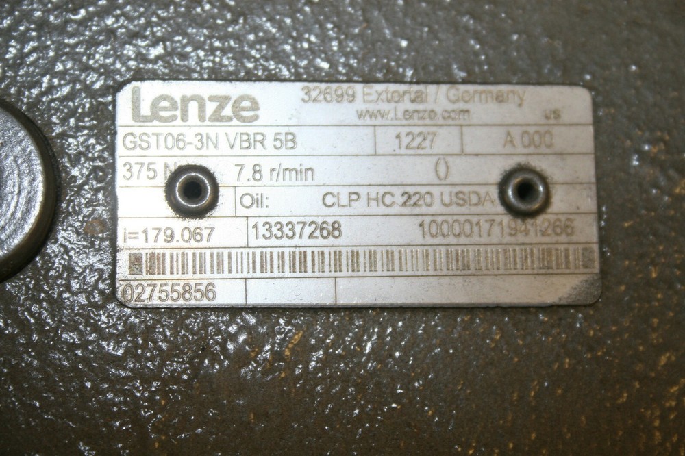 Lenze Parallel Speed Reducer GST063NVBR5B 7.8r/min