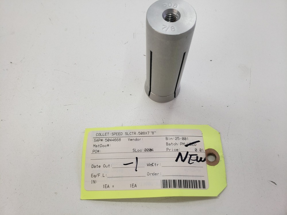 UNUSED Speed Selector Collet 508 x 7/8"