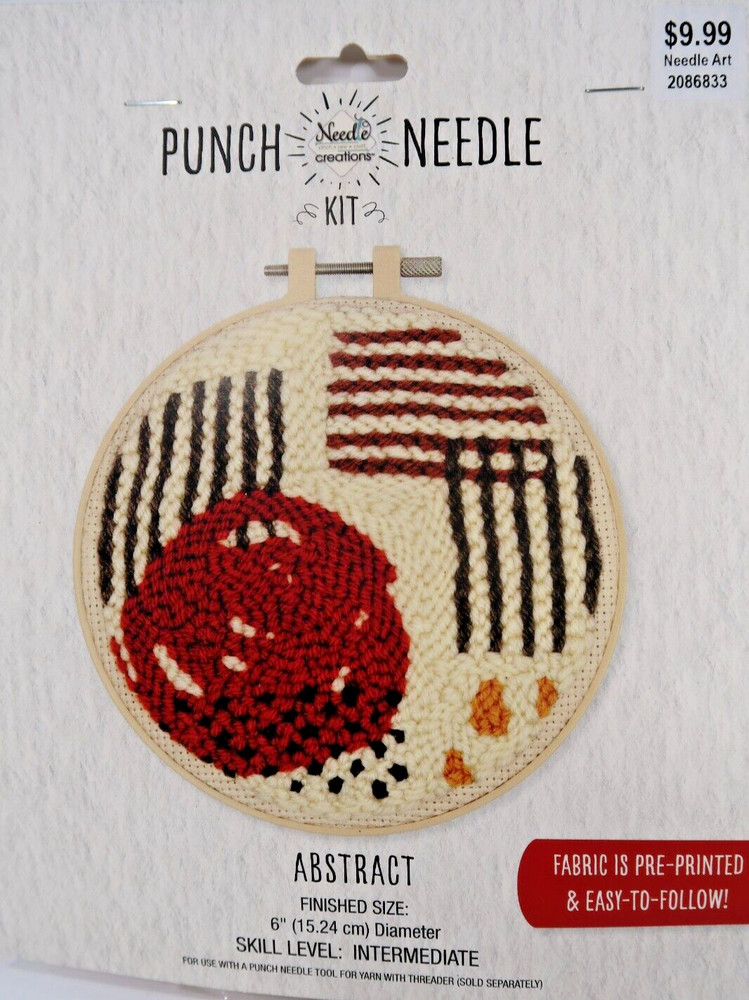 NEEDLE CREATIONS PUNCH NEEDLE KIT ABSTRACT NIP