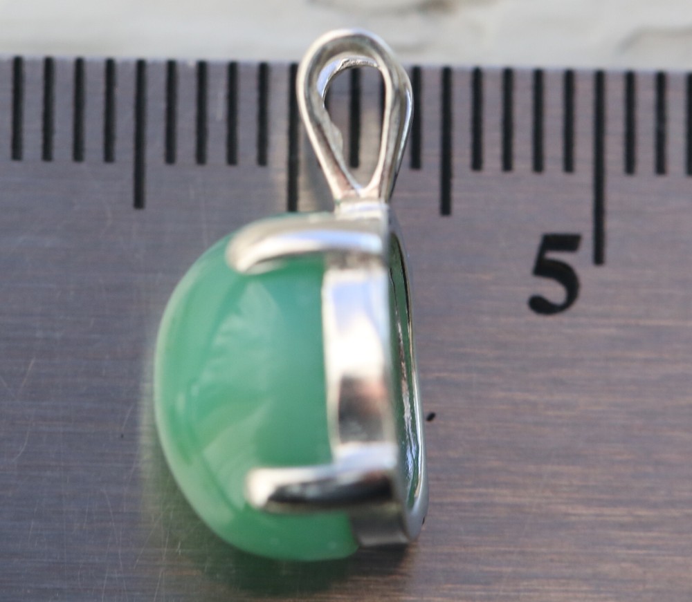 Gem Silica Chrysocolla Pendant Sterling Silver video