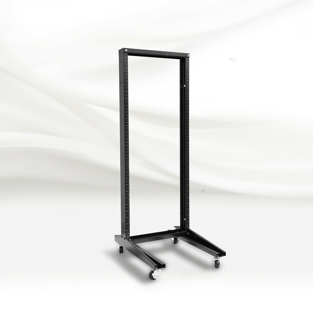 42U Movable 19inch 2 Post Open Frame Heavy Duty IT Network Data Server Rack