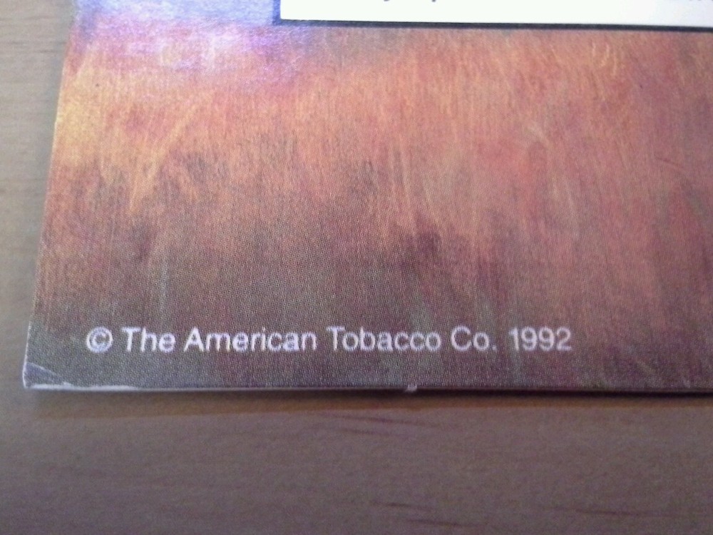 Bull Durham Cigarettes Cardboard Advertising Piece
