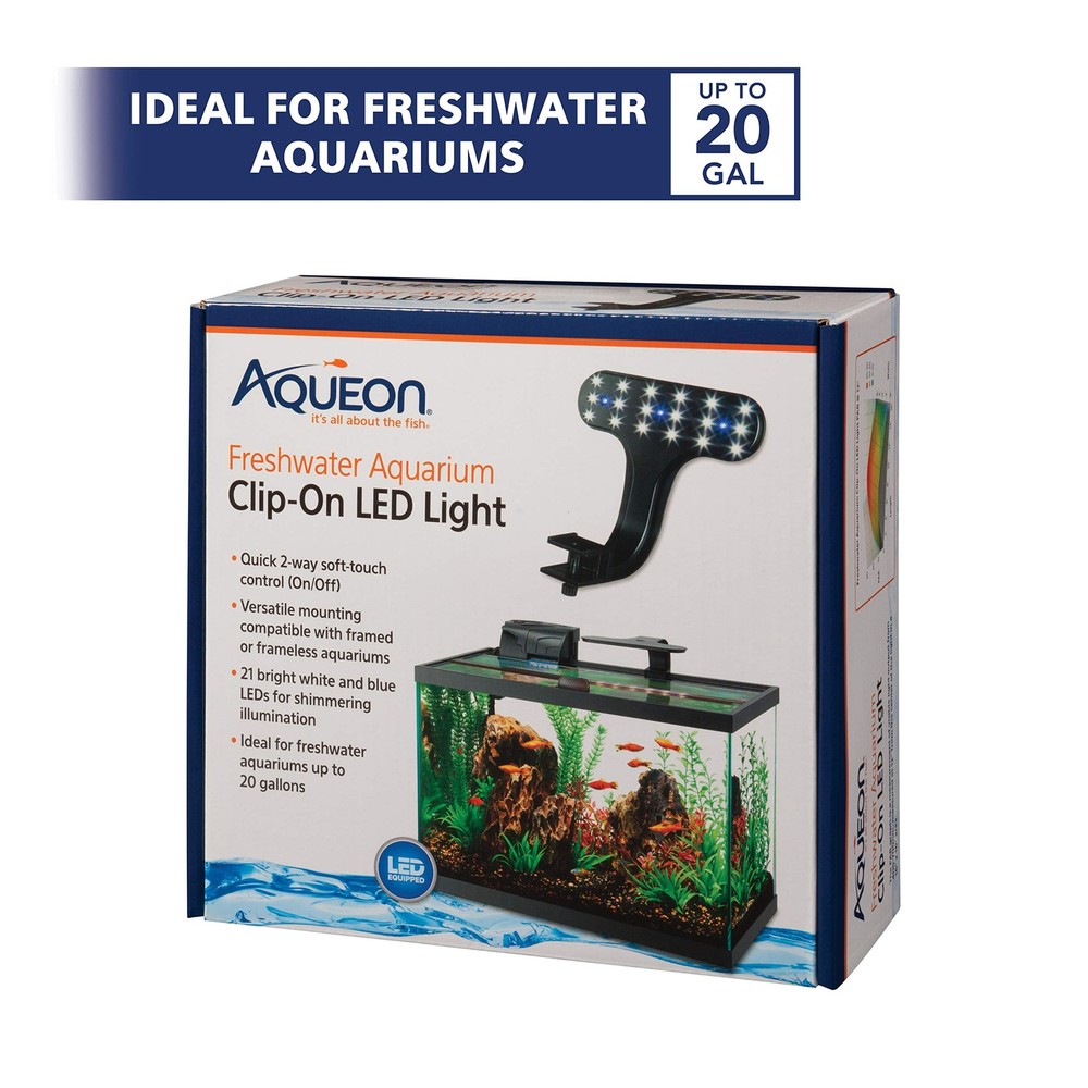Freshwater Aquarium Clip-On LED Light Size
