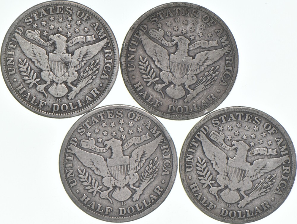 1908-D Barber Half Dollar Average Circ
