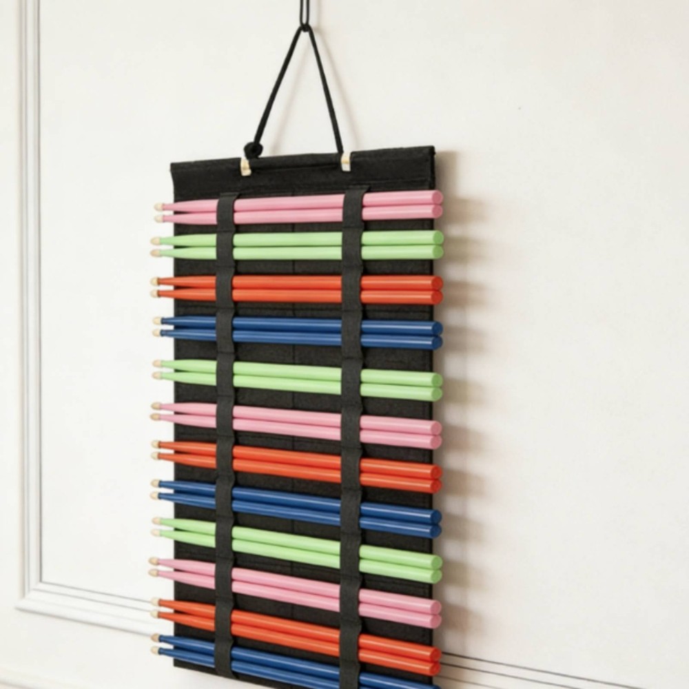 Hanging Drumstick Holder Large Capacity Wall Mount Drumstick Rack Space Saving