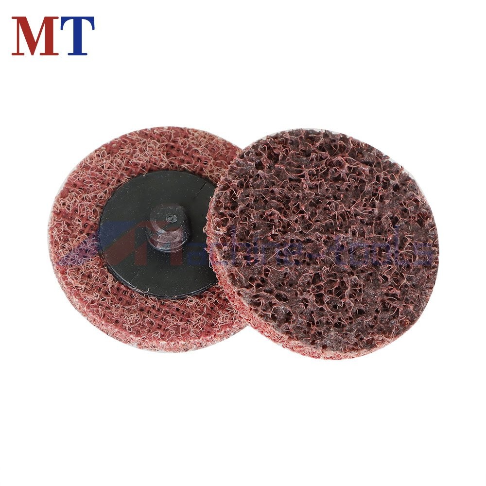 50 Pack Medium Surface Conditioning Discs 2" Roll Lock Die Grinder Sanding Pads