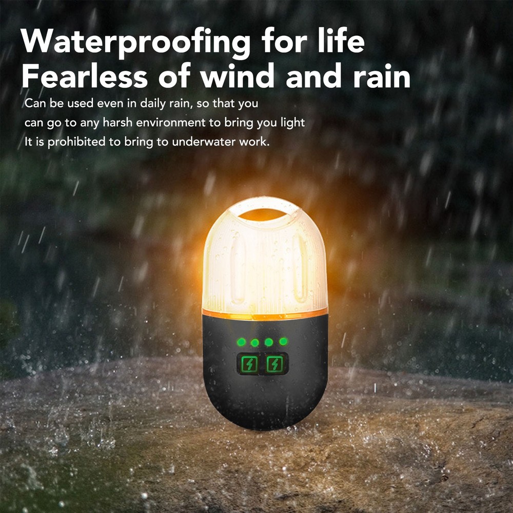 Flashlight Magnetic Multiple Light Source 400mAh Camping Lamp With Lanyard