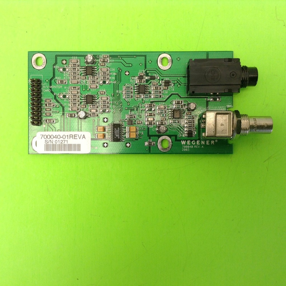 Wegener Unity 4600 Digital Media Reciever/Decoder Cable Input Board Port Board