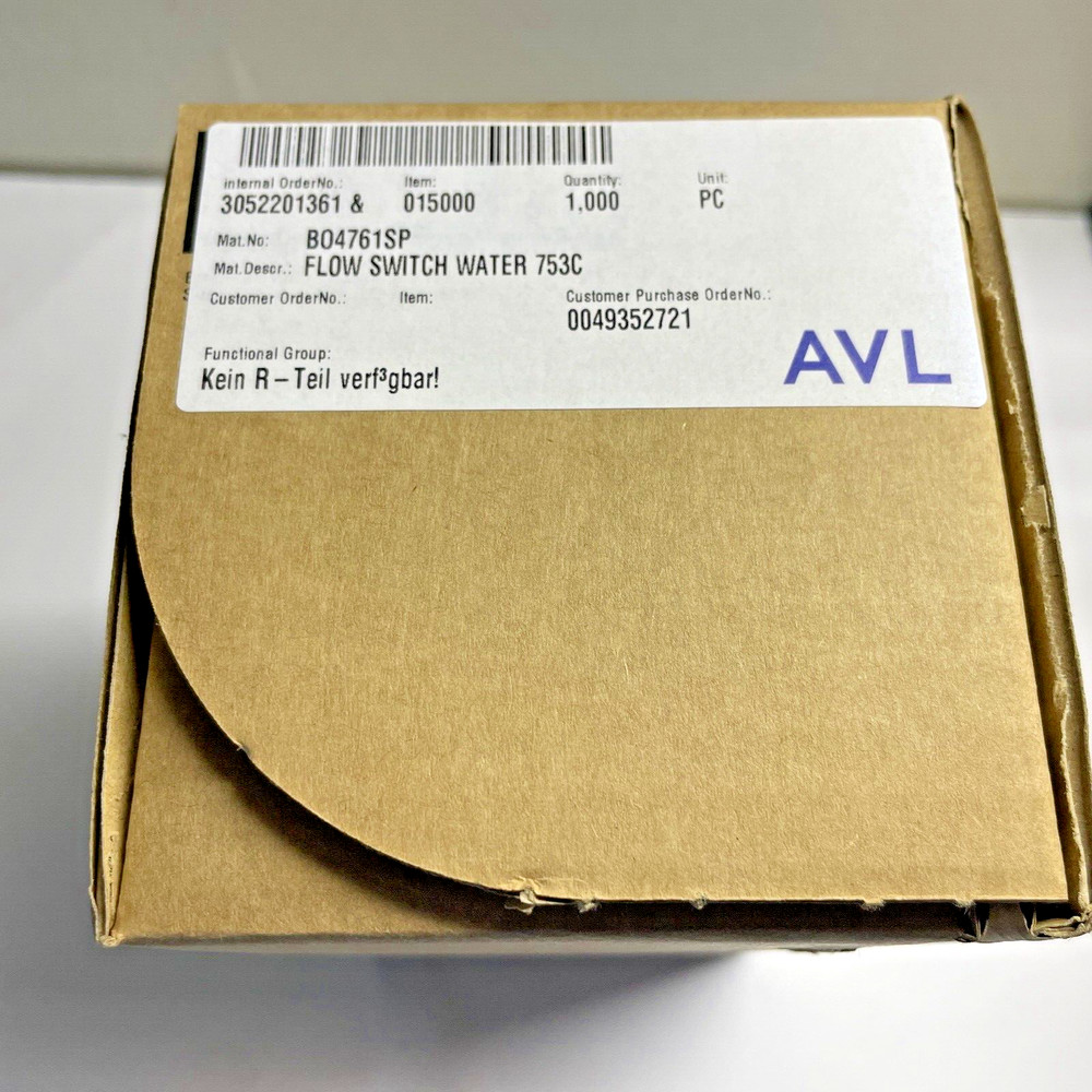 FLOW SWITCH WATER 753C Mat No: B04761SP