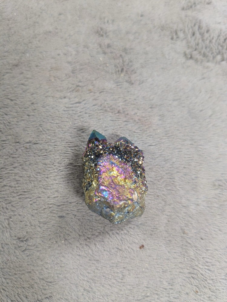 Small 1” Tall Quartz Crystal Cluster Tempered