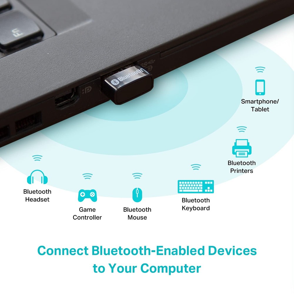 TP-Link USB Bluetooth Adapter for PC - Bluetooth 5.4 Dongle Receiver, Plug and P