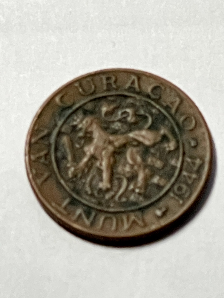 1944 Curcao One Cent