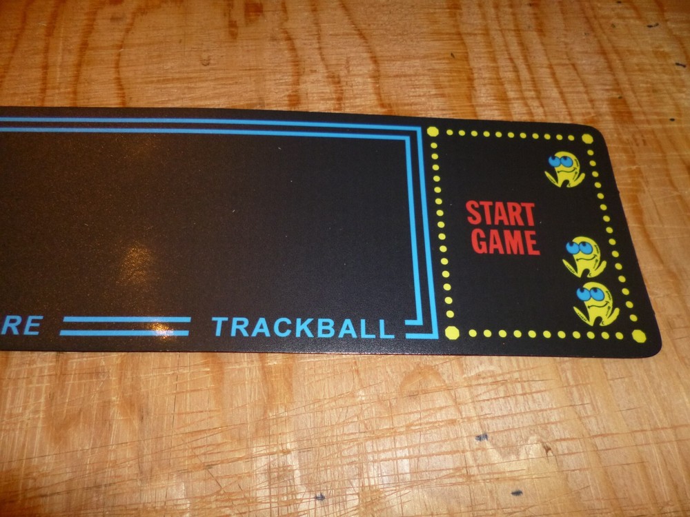 Multicade Pac Man Control Panel Overlay 3 inch trackball 2 1/4 Die Cut