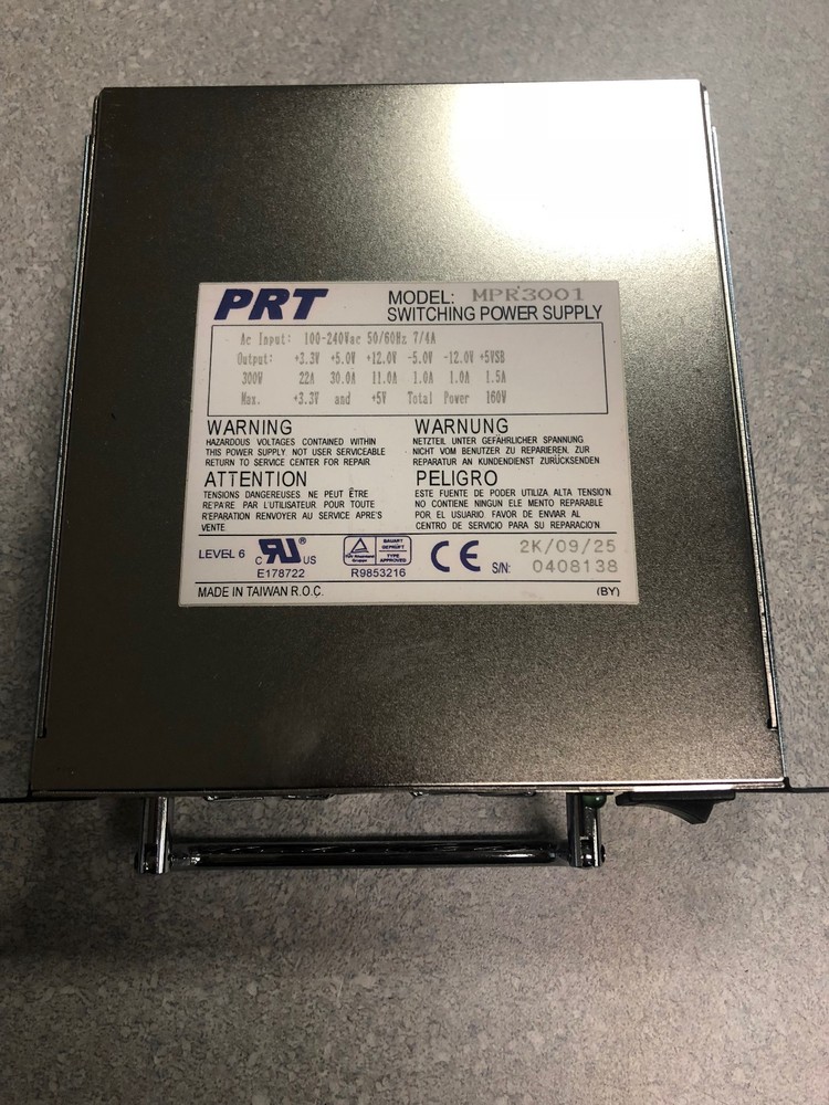 PRT  MPR3001 SWITCHING POWER SUPPLY