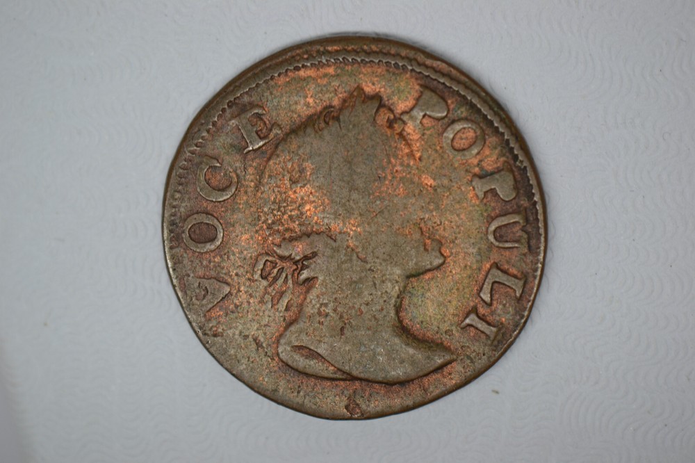 1760 No P Voce Populi Colonial- Nice Very Fine
