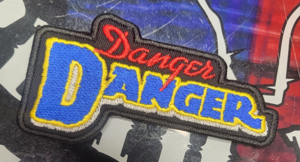 EMBROIDERED DANGER DANGER ROCK BAND PATCH (Please Read Ad)