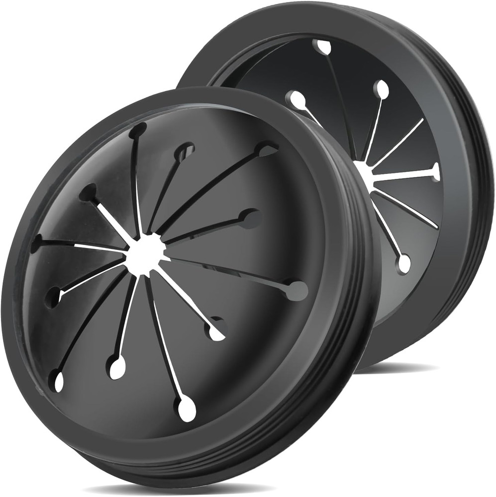 2 Pcs Garbage Disposal Splash Guard, 3 1/8" Sink Rubber Guard for Garbage Dispos