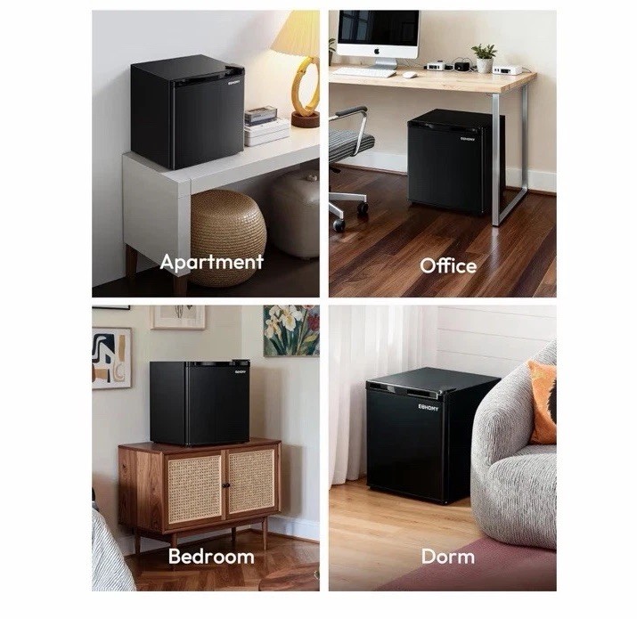 Euhomy 1.7 cu. ft. Mini Fridge Black