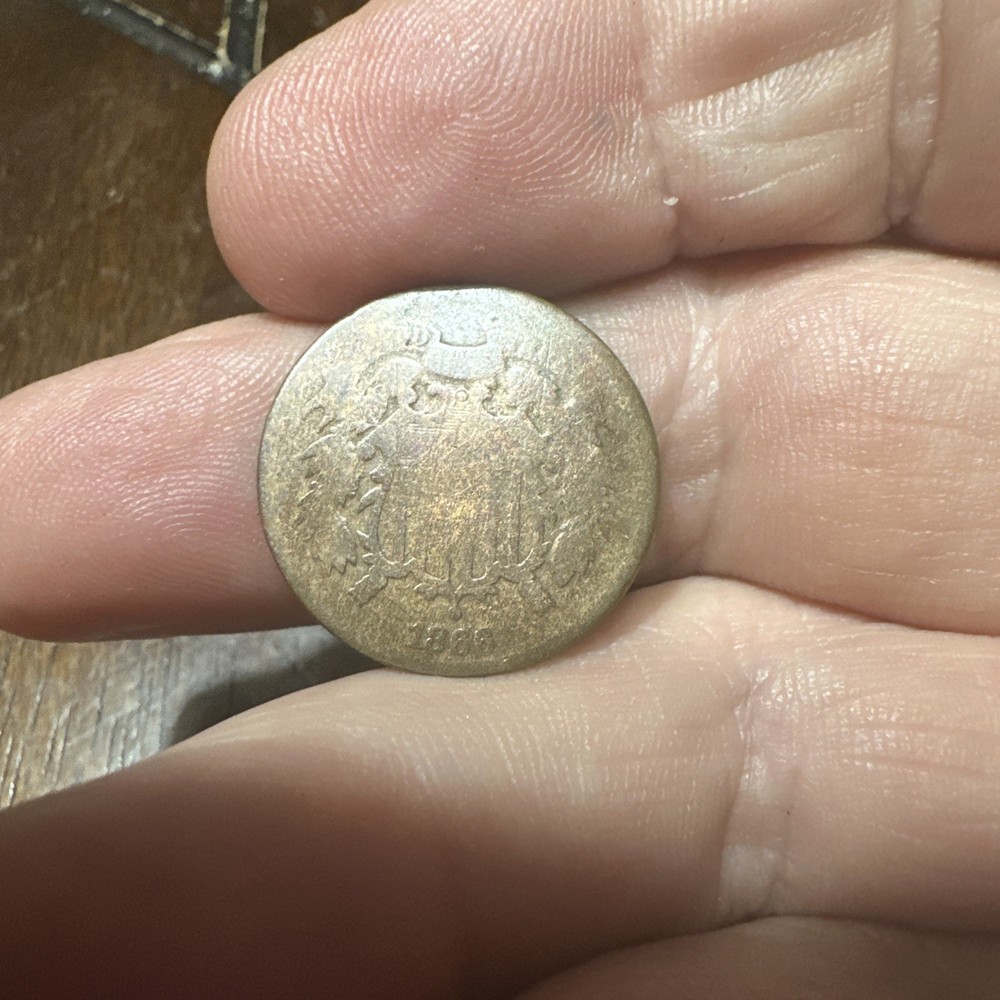 1866 2 Cent US Coin