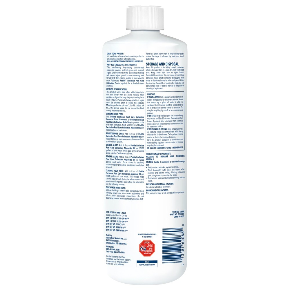 Poolife Algaecide 90 (1 qt) (3 Pack)