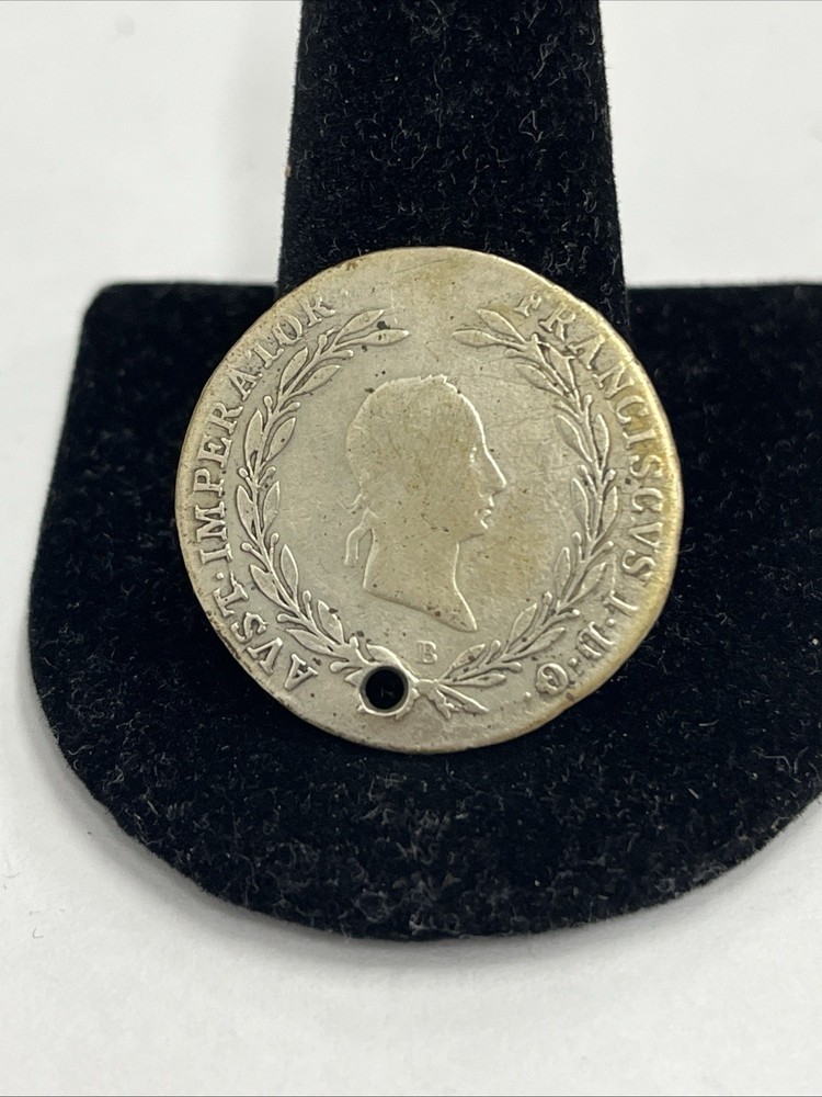 1827 B AUSTRIA SILVER 20 KREUZER