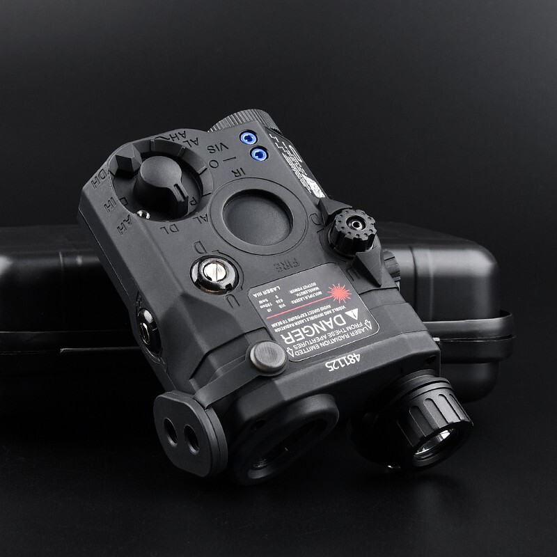 Airsoft Tactical PEQ15 Green/Red Laser/White Light Torch Function Hunting Light
