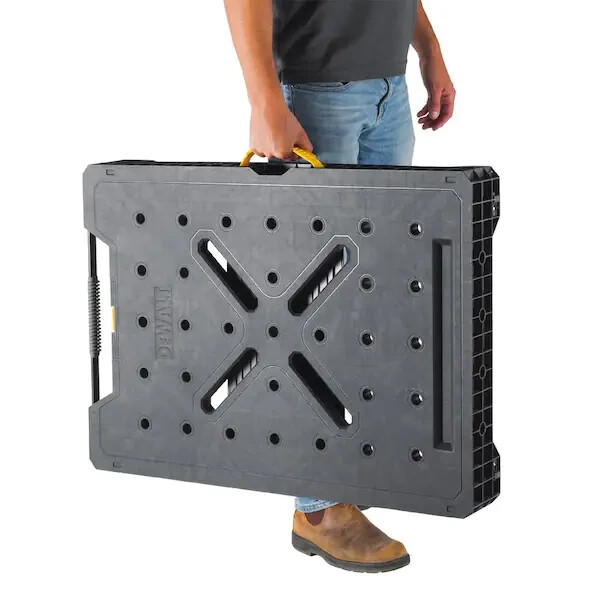 dewalt workbench folding table lightweight sturdy large surface work portable