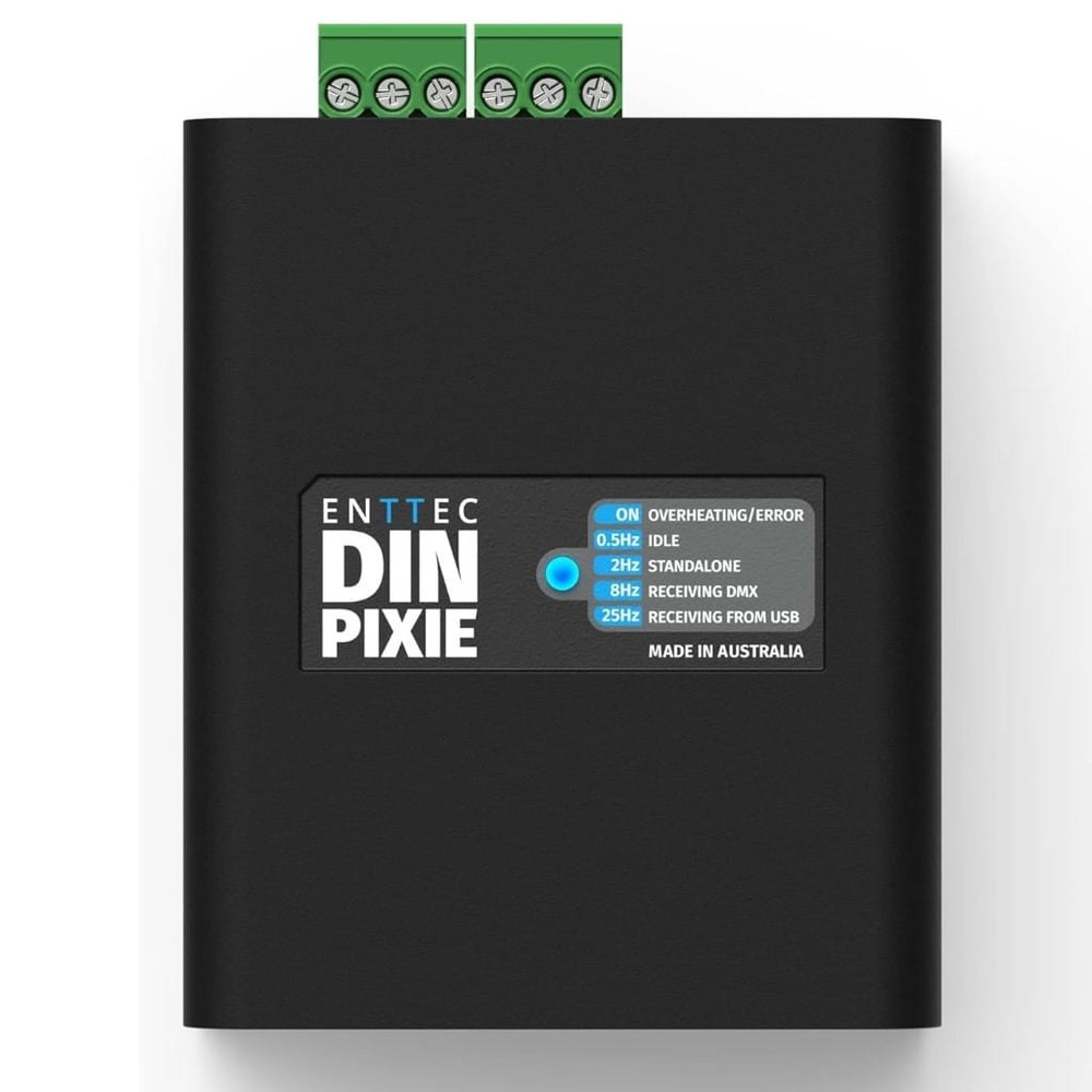 Enttec Din Pixie 73539, 2 Universe DMX LED Pixel Controller (Open Box)