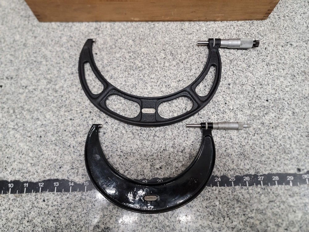 Starrett No 436 6”-12” Outside Micrometer Set, Missing 7"-8"