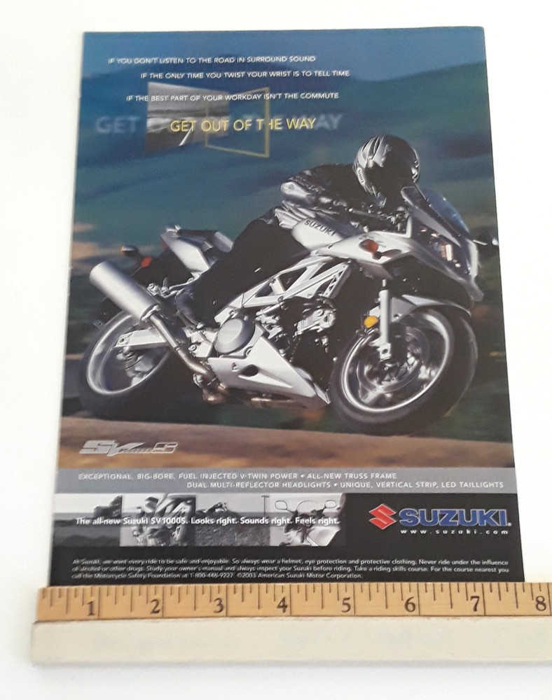 2003 SUZUKI SV1000 ORIGINAL 2003 AD