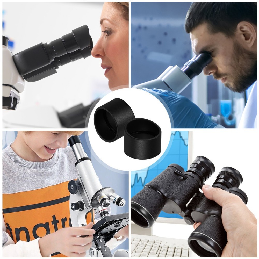 2 Pcs Binoculars Eyecups Microscope Sheath Miss Eyepiece Protector