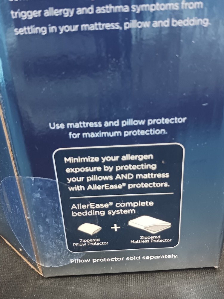 Maximum Mattress Protector White AllerEase Waterproof Washable Full Size