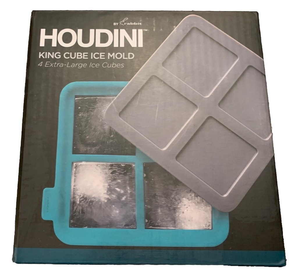 Houdini King Cube Ice Cube Tray with Lid New