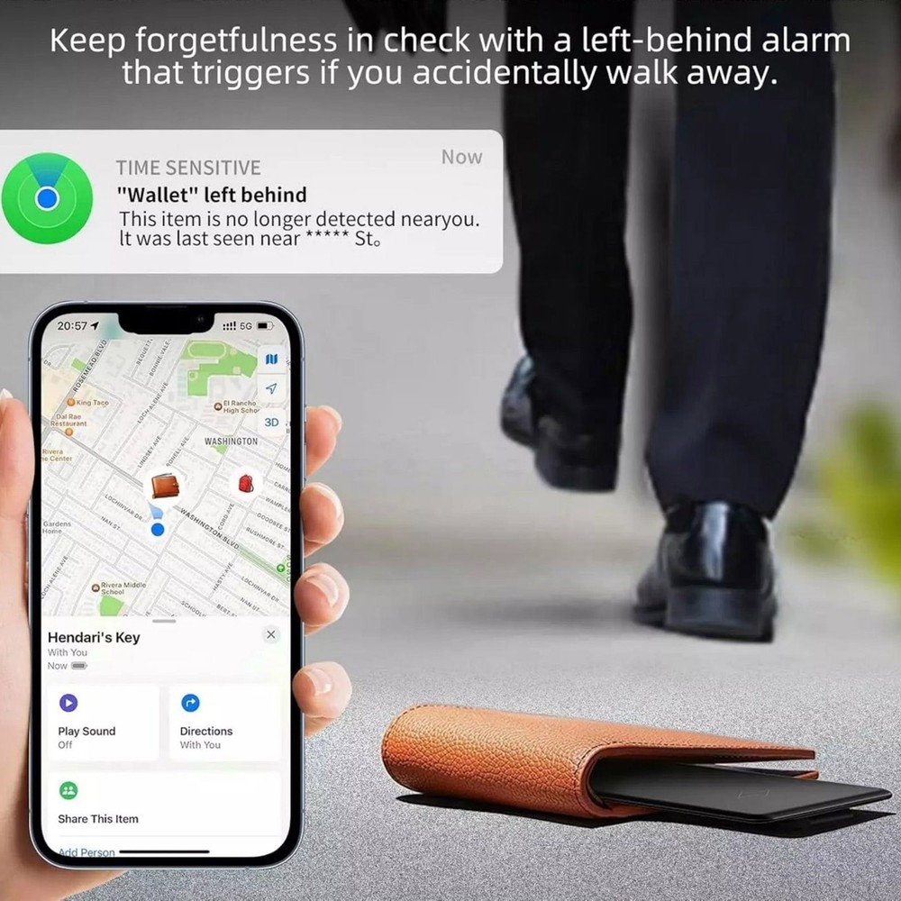 New Wireless Charging Smart Card Tracker ABS Wallet Tracker Tracking Device