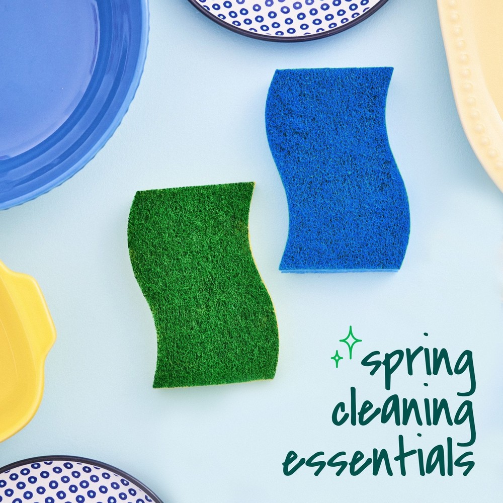 Non-Scratch, Zero Scratch Scrub Sponges, 9 Sponges
