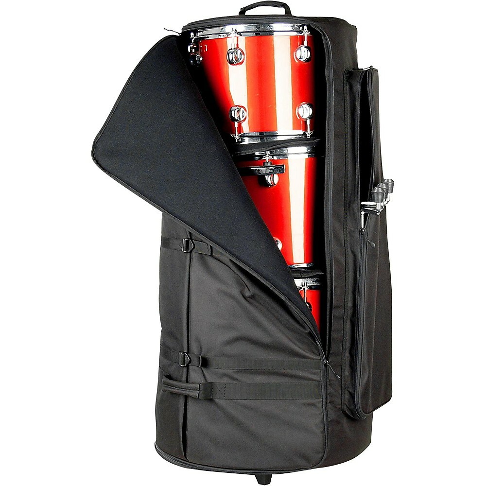 Protec Multi Tom Bag With Wheels Black